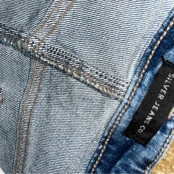 Silver Jeans Light Blue Jean Shorts Women’s 33 Waist - Picture 2 of 4